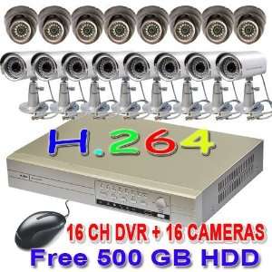  h.264 1tb dvr 48ir/audio cctv camera security systems 