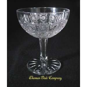  Cut Crystal Champagne Set (6)   4 5/8 in. Kitchen 