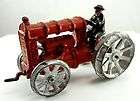 vintage cast iron toy tractor collectible turnable cran buy it