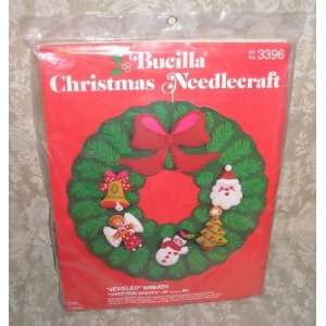  Needlecraft Jeweled Christmas Wreath Arts, Crafts & Sewing