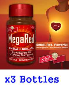 Bottles x 90 ct Schiff Mega Red Omega 3 Krill Oil MegaRed   270 
