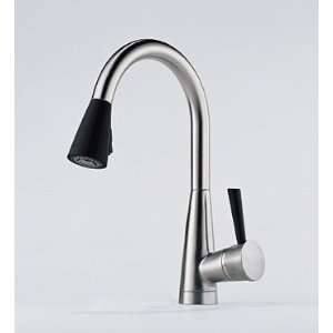  Brizo Venuto Kitchen Faucet w Spray ST STEEL/BLK