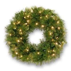  36 Wispy Willow Wreath; 100 Clear Lights UL