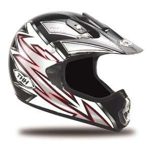  JOLT TX 10 Full Face Motorcycle Helmet, Black/Silver, XXL 