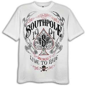   Southpole Live To Ride Scrn & Flck Print T Shirt  