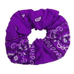  Purple Paisely Scrunchy