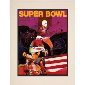 Matted 10.5 x 14 Super Bowl IV Program Print  Details 1970, Chiefs 