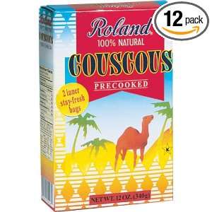 Roland Couscous Semolina of Wheat, Precooked, 12 Ounces Package (Pack 