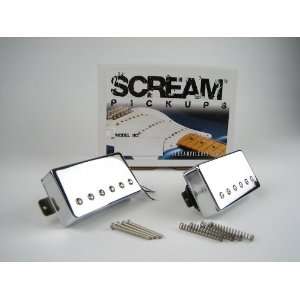  Scream Chrome Humbucker Pickup Set Musical Instruments