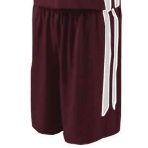   Pinelands Custom Basketball Shorts MAROON/WHITE AXS