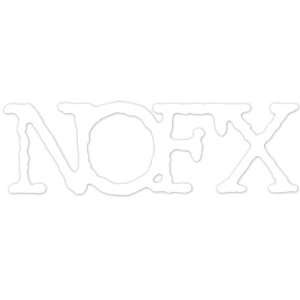  NOFX   Logo White Cut Out Decal Automotive