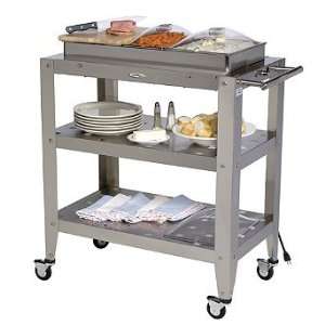  Family Size Buffet Warming Cart with Cutting Board 