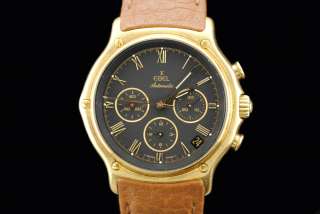 Ebel Mens Chronograph In 18k Yellow Gold Date Feature  