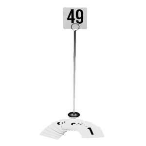  Table Number Card Holder With Chrome Plated Base   12 
