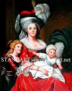 OIL PAINTING Louis XVI FRENCH QUEEN MARIE ANTOINETTE  