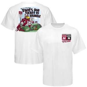   vs. Florida Gators Youth White 2010 Ticket To Atlanta Score T shirt