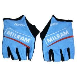  Santini Milram Team Cycling Gloves No Velcro Size S 