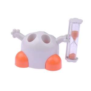  Cute Toothbrush Holder Rack with Timer Hour Glass