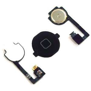 Iphone 4g Home Button Key + Flex Cable Replacement (Black 