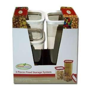  Homtech, Store & See 3Pc Food Storage Case Pack 6