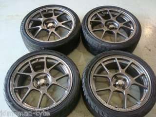 JDM Weds Sport TC005 Gunmetal Wheels 17x7 +33 17x8 +38 Honda Civic 