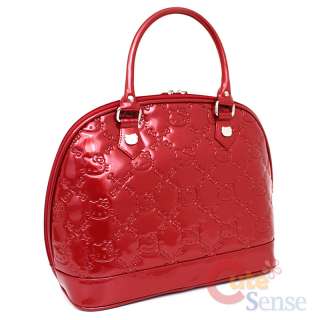 Sanrio Hello Kitty Embossed Hand Bag   Metallic Red Loungefly Bag 