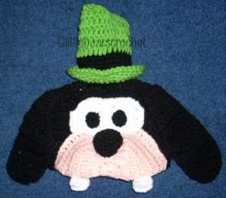 Custom BOUTIQUE Crocheted DISNEY GOOFY Dog Hat Beanie  