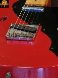 Fender Custom Shop 1950s Telecaster Thinline Relic in Dakota Red 
