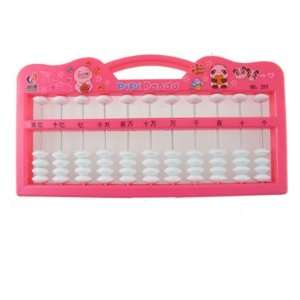   Pink 11 Digits Maths Aid Education Japanese Abacus Toys & Games