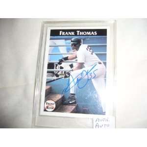  Frank Thomas Authentic Autograph Classic Draft Pick Card 