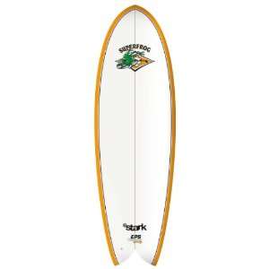  BIC Sport Superfrog   Fish Surfboard (White/Orange, 6 Feet 