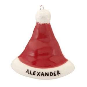  Personalized Santa Hat Christmas Ornament