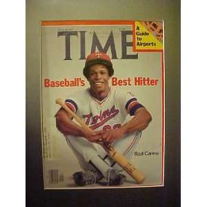 Rod Carew July 18, 1977 Time Magazine Professionally Matted Cover 11 X 