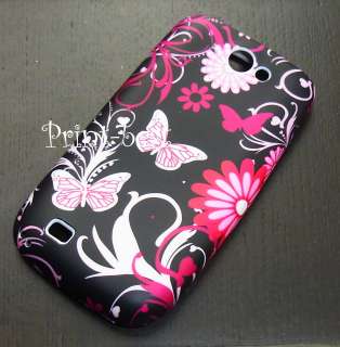   TPU Soft CASE COVER Samsung Galaxy W i8150 Pink Butterfly us**  