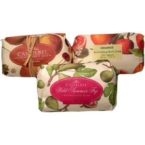 Castelbel Wild Summer Fig, Orange & Country Fruit Single Bar Soap Set 