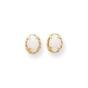 Sardelli   14k Oval Opal Post Earrings Jewelry