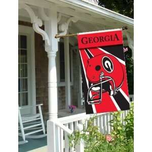  3x5 Football Banner Helmet Flag University of Georgia 