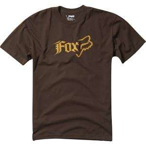    Fox Racing Side Head T Shirt   Medium/Dark Brown Automotive