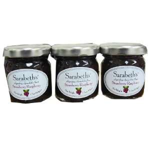 Sarabeths Strawberry Raspberry Preserves Jar (1.5oz) 3 Jars  