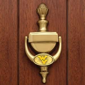 NCAA West Virginia Mountaineers Solid Brass Door Knocker  