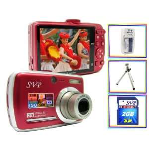  SVP Xthinn 737 Red 7MP 3x Optical zoom 3 inch LCD Digital 