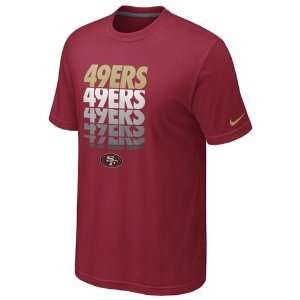 San Francisco 49ers Nike Blockbuster T Shirt (Red)