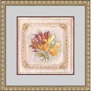   Panel Lilies by Peggy Abrams   Framed Artwork
