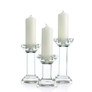  Godinger Candle Holders, Set of 3 Square Pillars none 