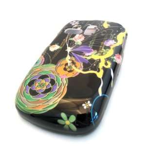Samsung R355c Carnation Cartoon Butterfly Black Design Gloss HARD Case 