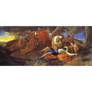  Poussin   24 x 10 inches   Venus Lamenting over Adonis
