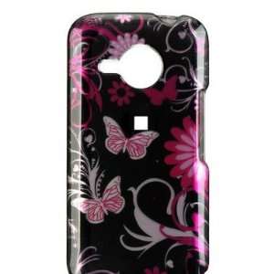  NEW PINK BUTTERFLY FLOWER HARD CASE COVER FOR VERIZON HTC 