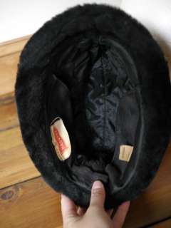   HARVARD Faux Fur Alpine Fedora Bucket Cold Weather Hat Medium  