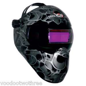 BLACK ASP 180° view Auto Darkening Welding Helmet SavePhace Gen X 