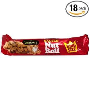 Pearsons Salted Nut Roll, King Size, 3.5 Ounce Packages (Pack of 18 